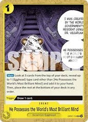 He Possesses the World's Most Brilliant Mind - OP07-114 - UC - (500 Years in the Future Pre-release Promo)